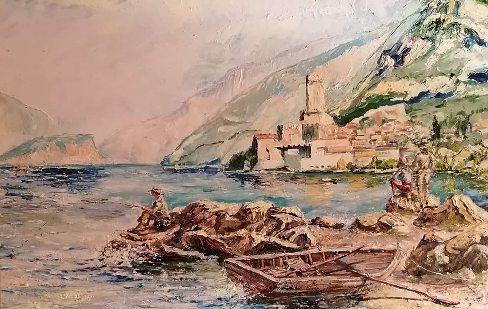 Malcesine d'altri tempi, pescatori