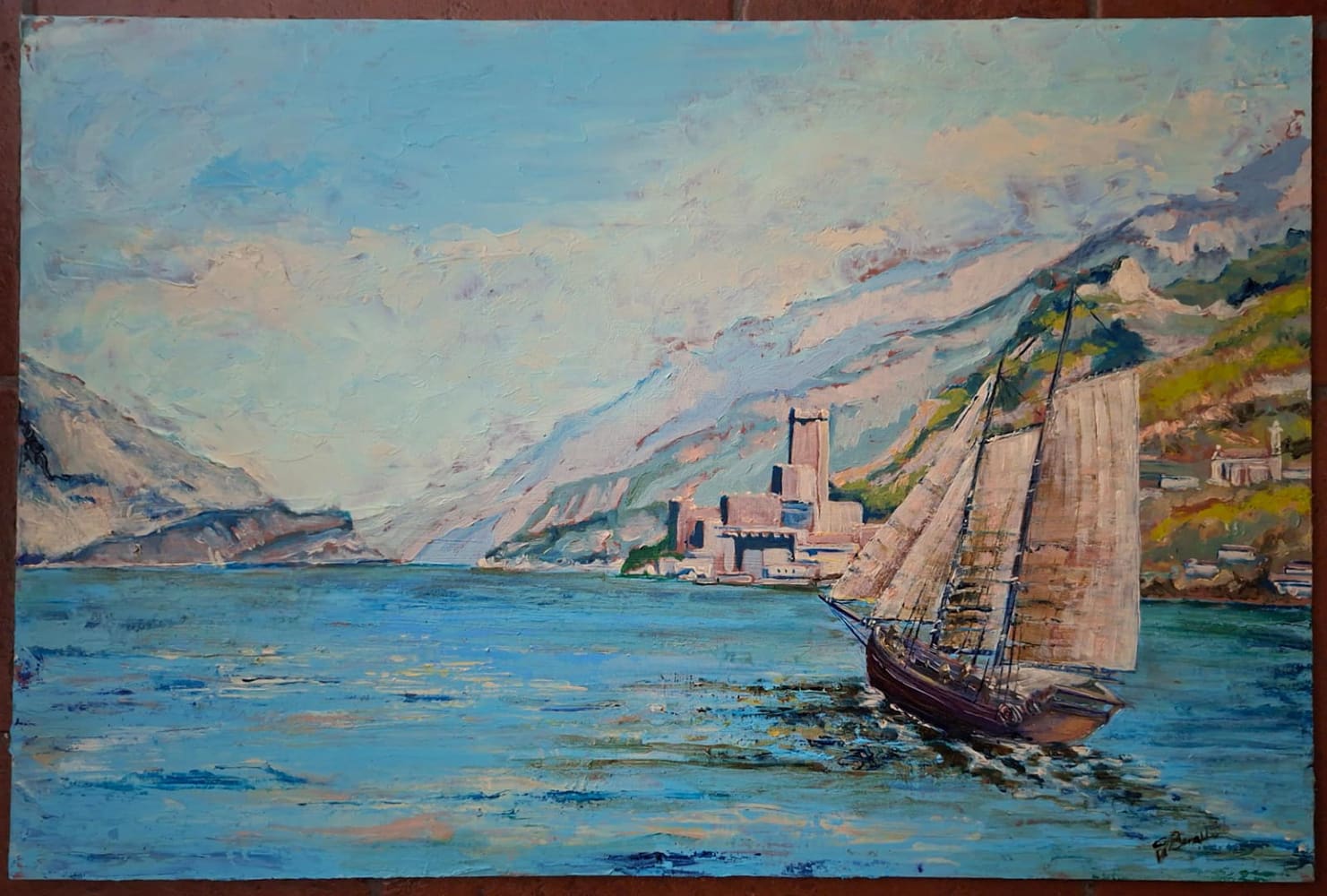 A vela sul lago di Garda