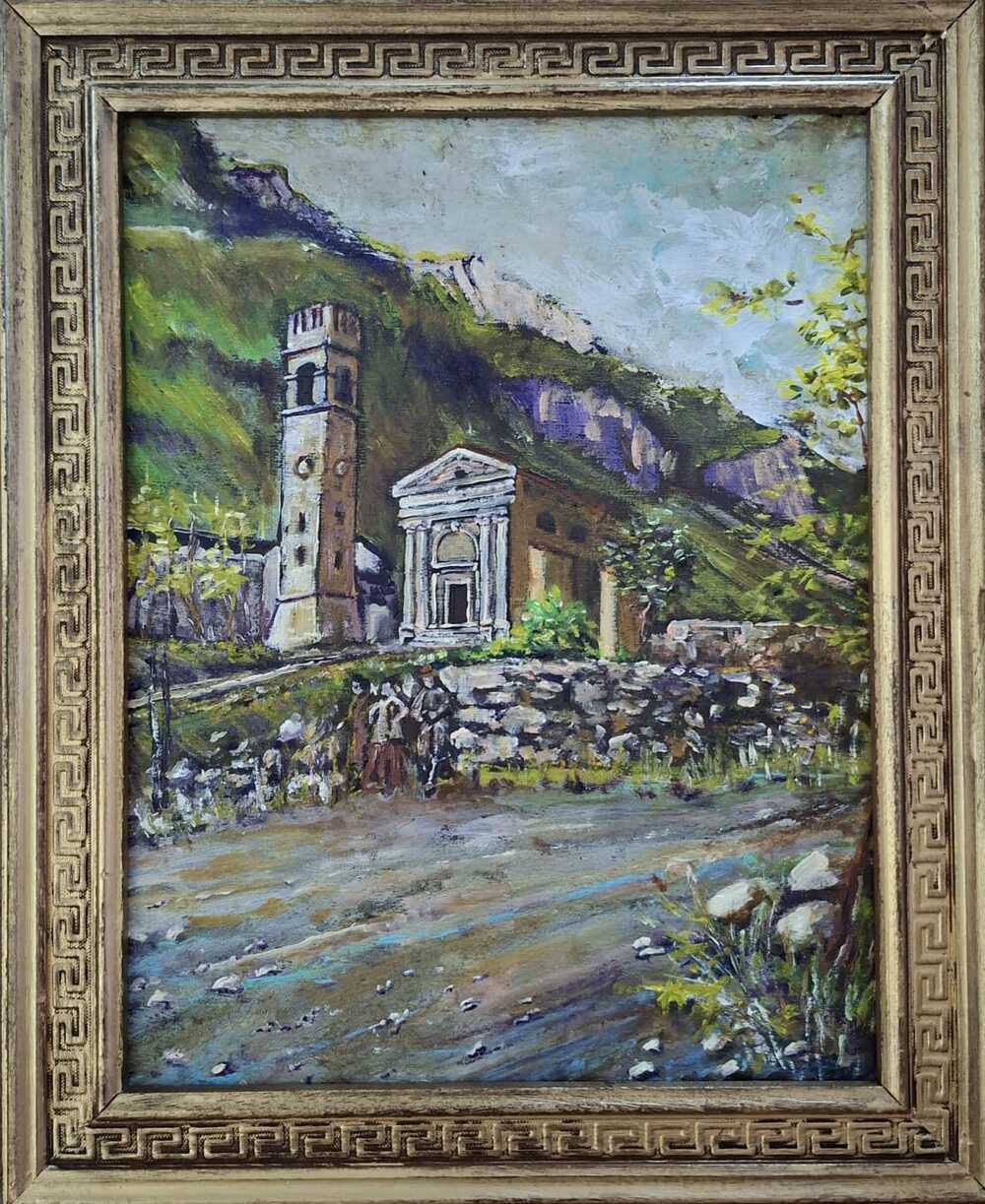 La Chiesa di Santa Maria Maddalena nel 1918, Forni di Valdastico