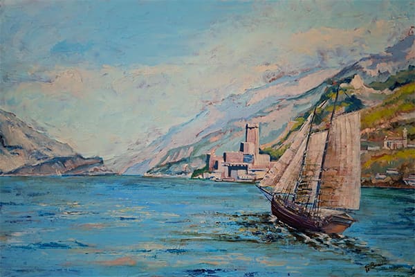 A vela sul lago di Garda