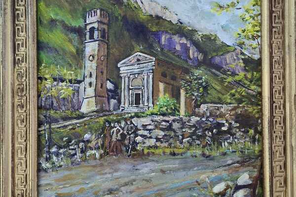 La Chiesa di Santa Maria Maddalena nel 1918, Forni di Valdastico