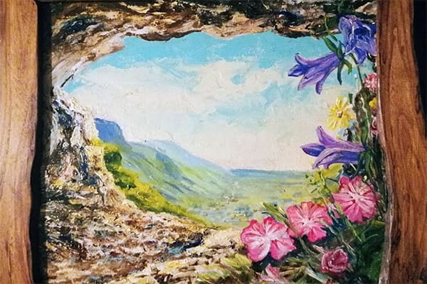 Sulla mulattiera di arroccamento, Monte Cengio, guardando la Valdastico... fiori